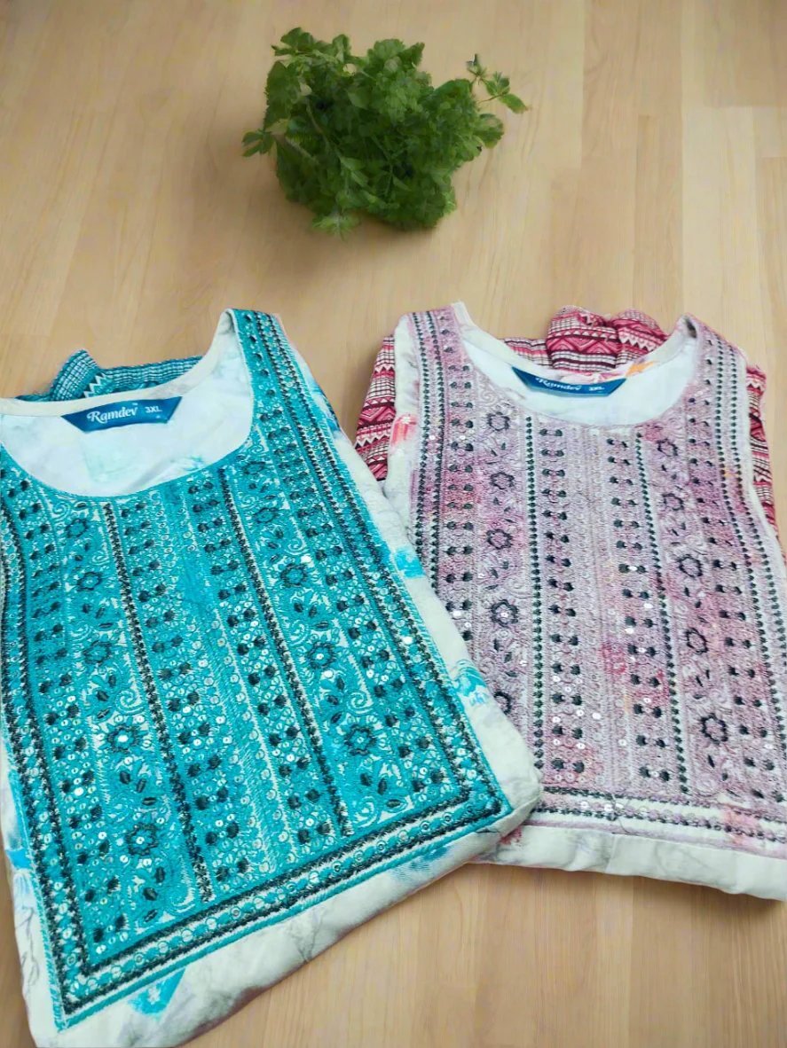 Blue-Floral Top-3XL