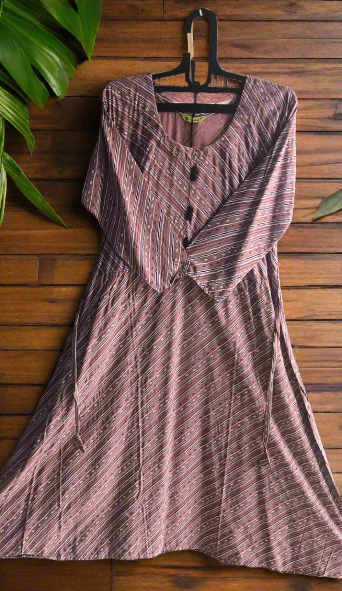 Umbrella Type Kurti - Marun