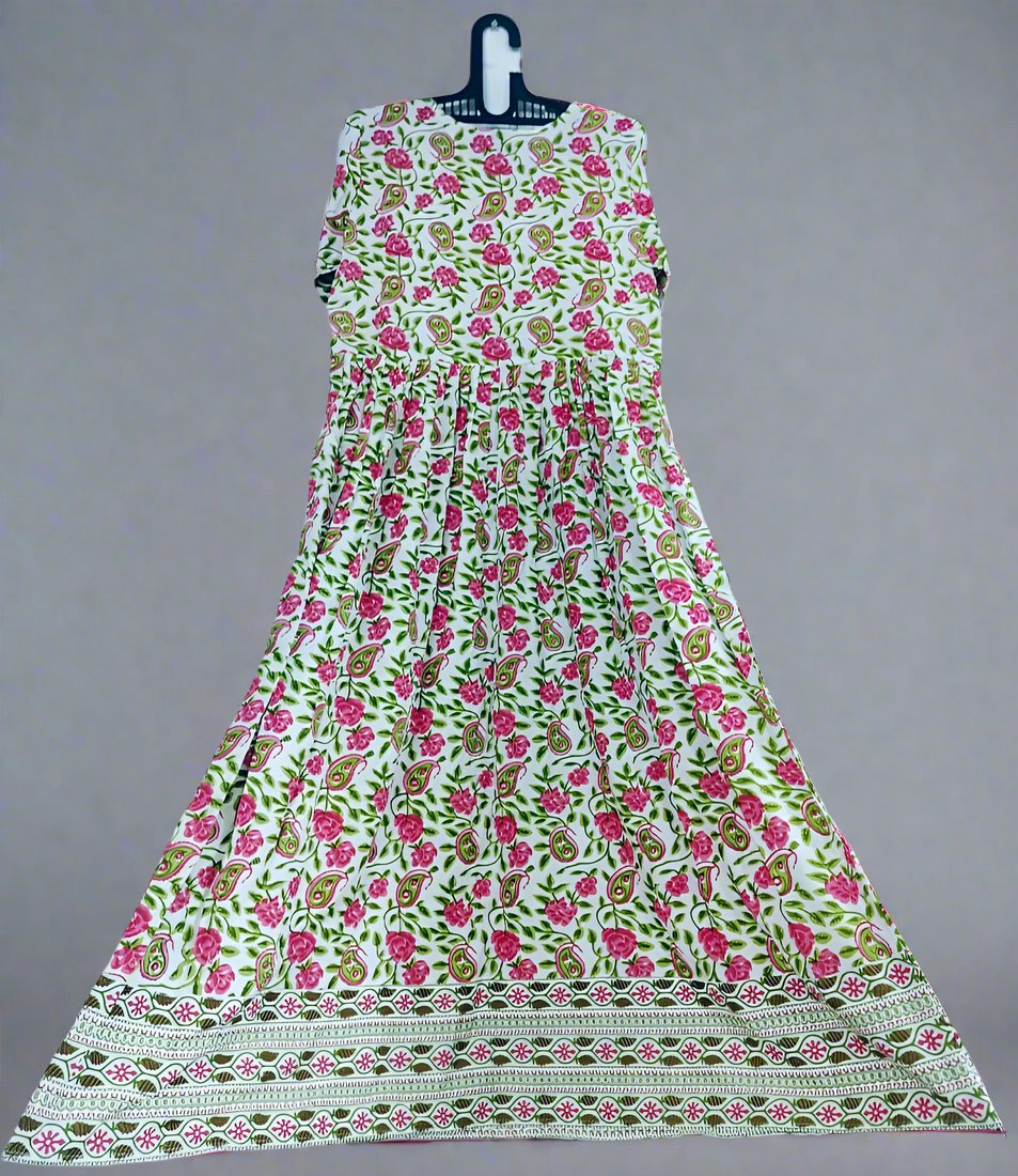 Floral Anarkali Long Gown ๐ธ
