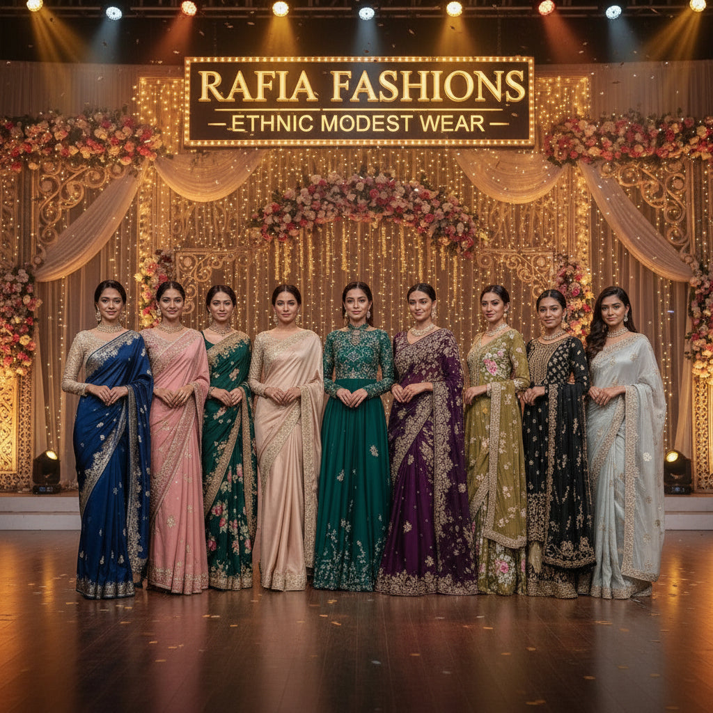 Women’s Sarees Kurtis Long Gowns Collection – Rafia Fashions
