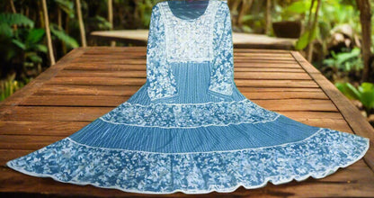 Floral 3 Layer-3 PC set Anarkali Model
