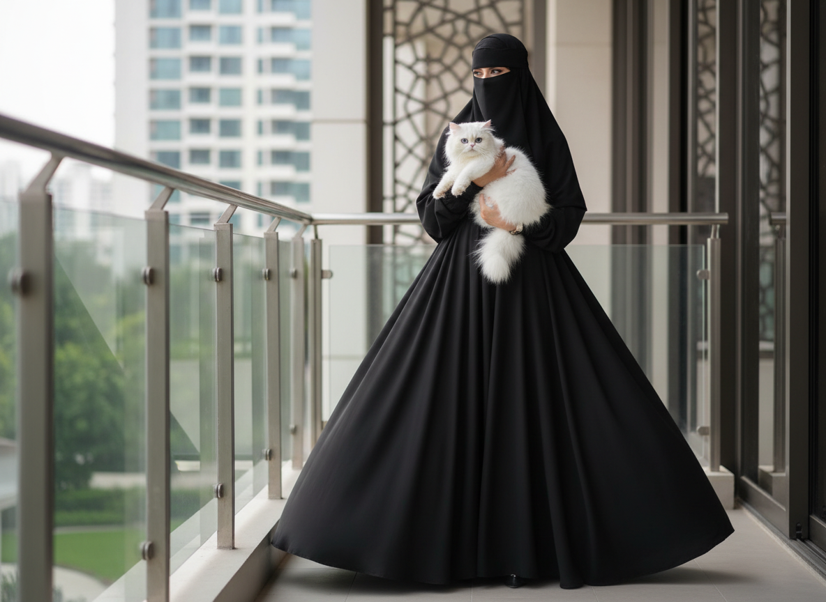 Black Sea Umbrella Burqa/Abaya