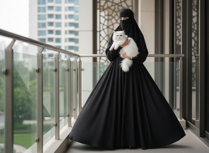 Black Sea Umbrella Burqa/Abaya