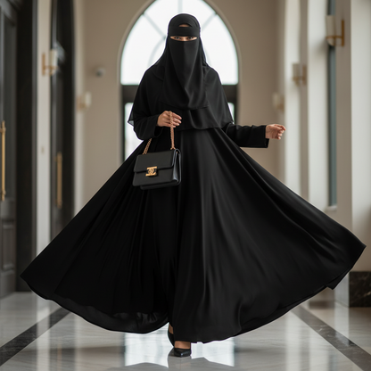 Black Sea Umbrella Burqa/Abaya