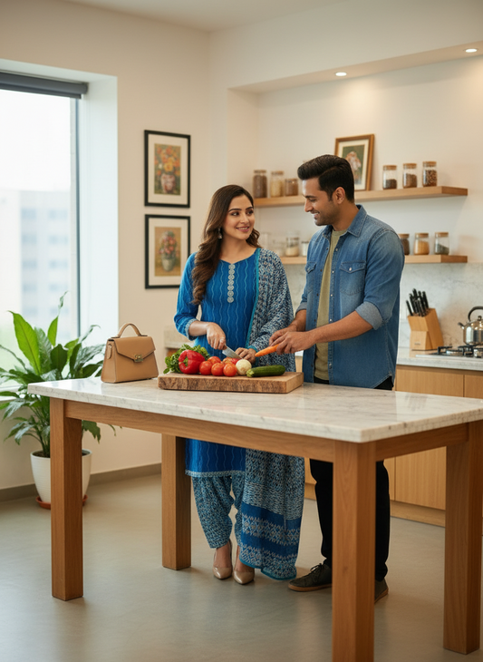 Straight Cut – 3Pc Set-Blue