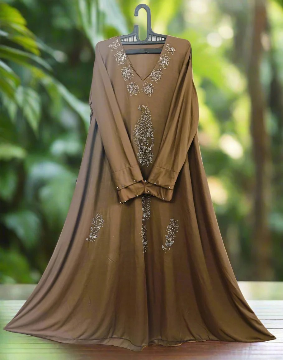 Chocolaty Brown Burqa-Abaya