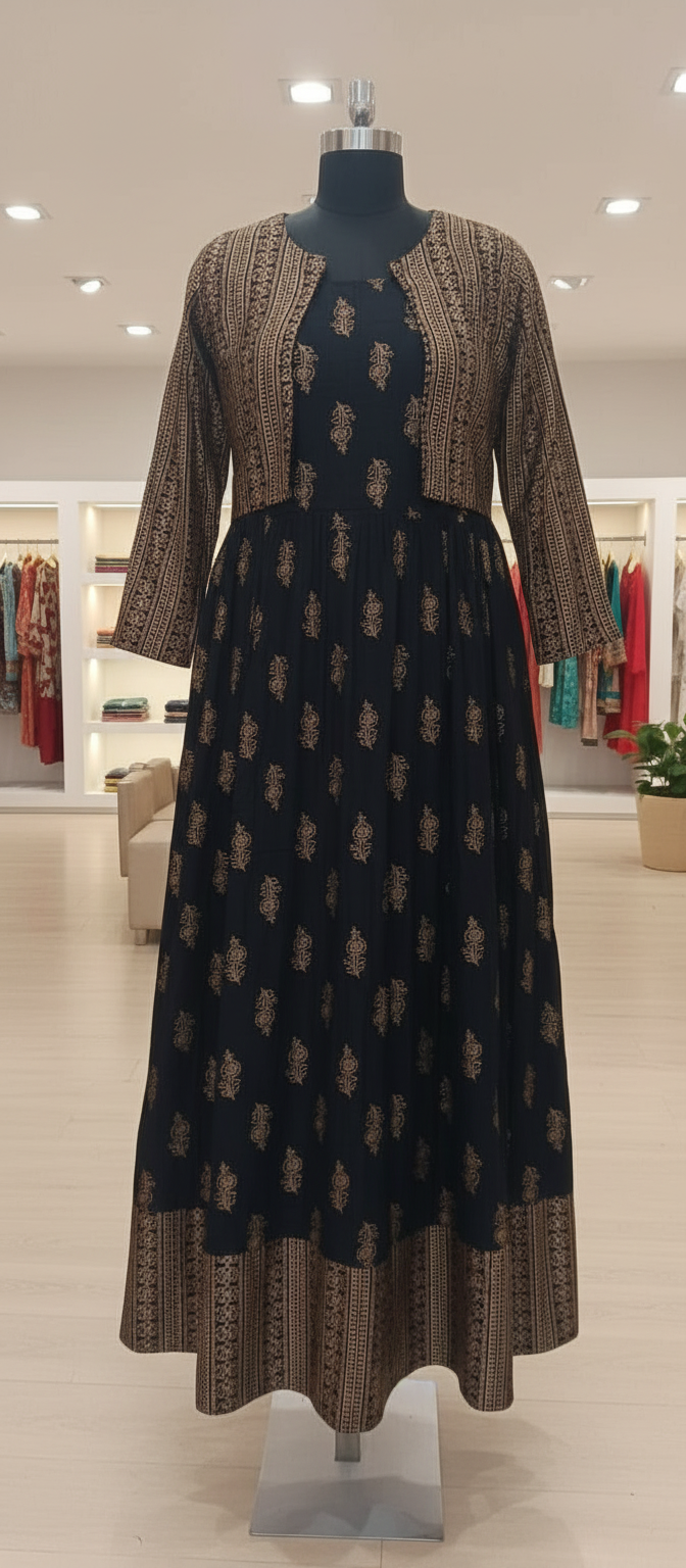 Coat – Umbrella Long Gown Set