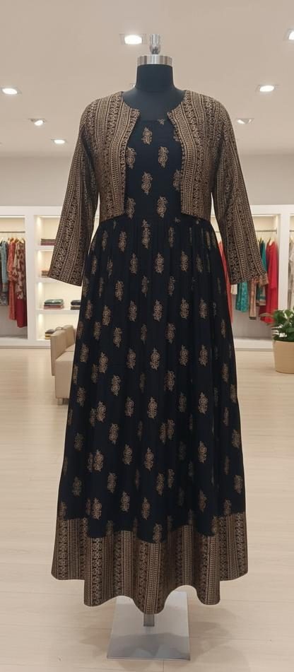 Coat – Umbrella Long Gown Set