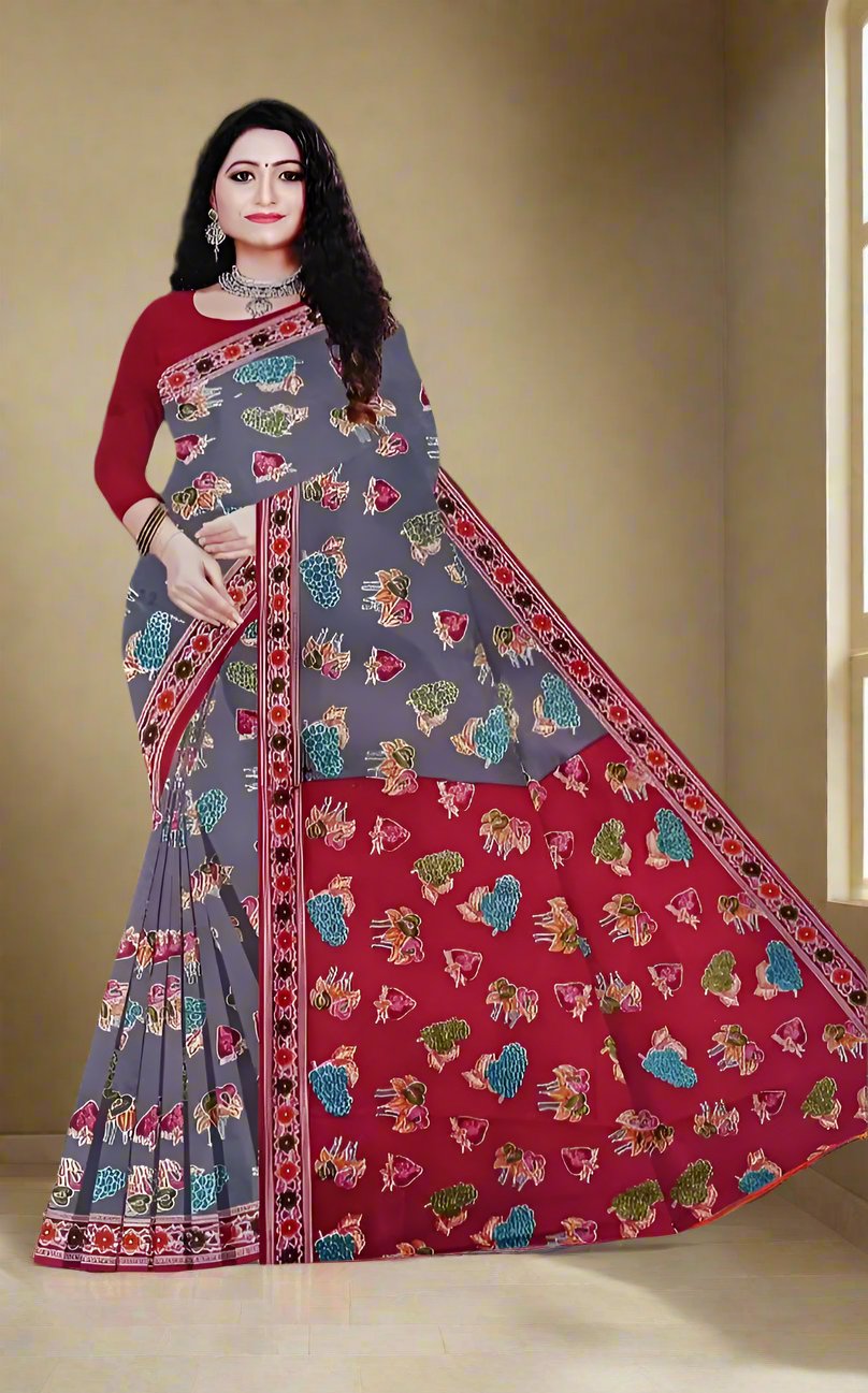 Floral Cotton - Saree Collection