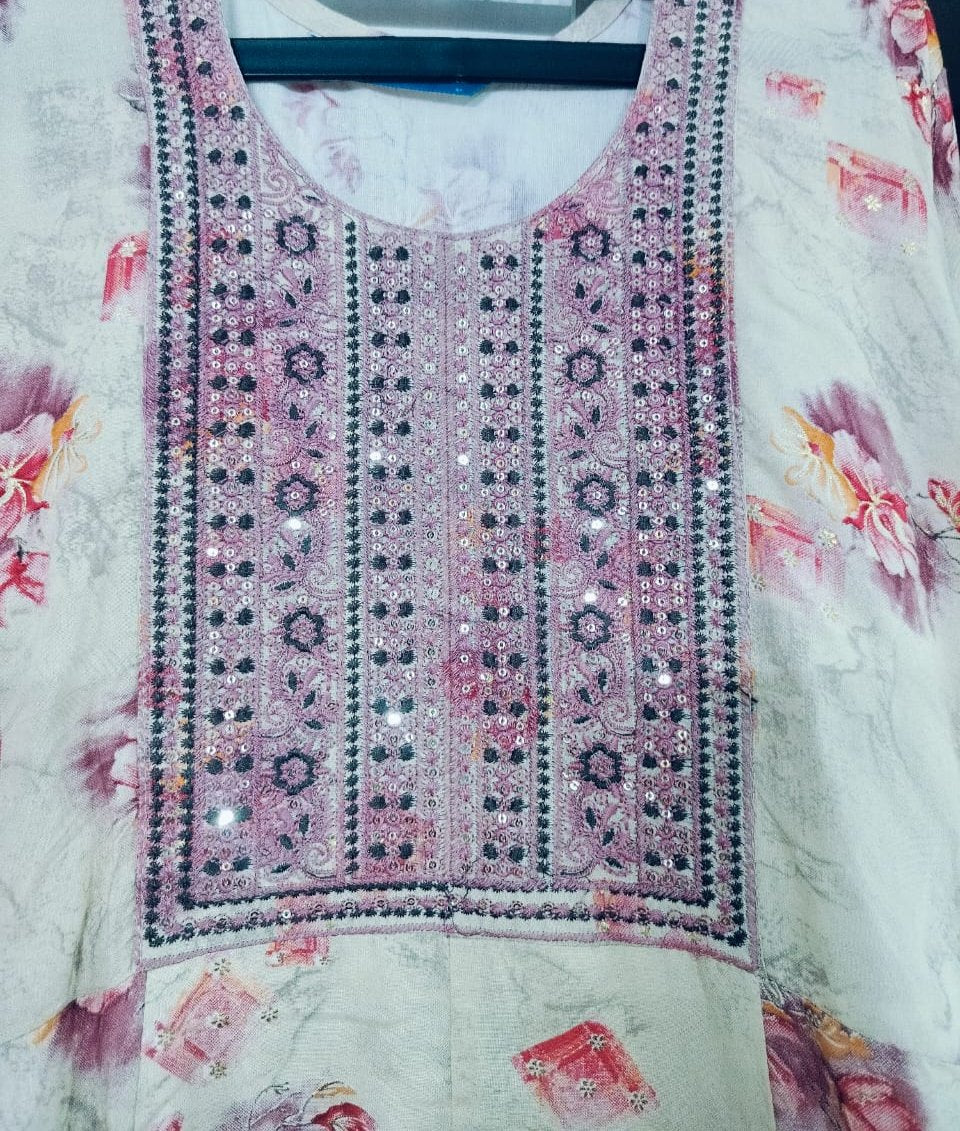 Pink-Floral Top-3XL