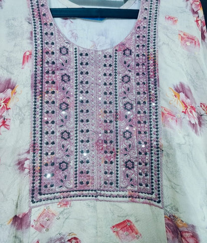 Pink-Floral Top-3XL