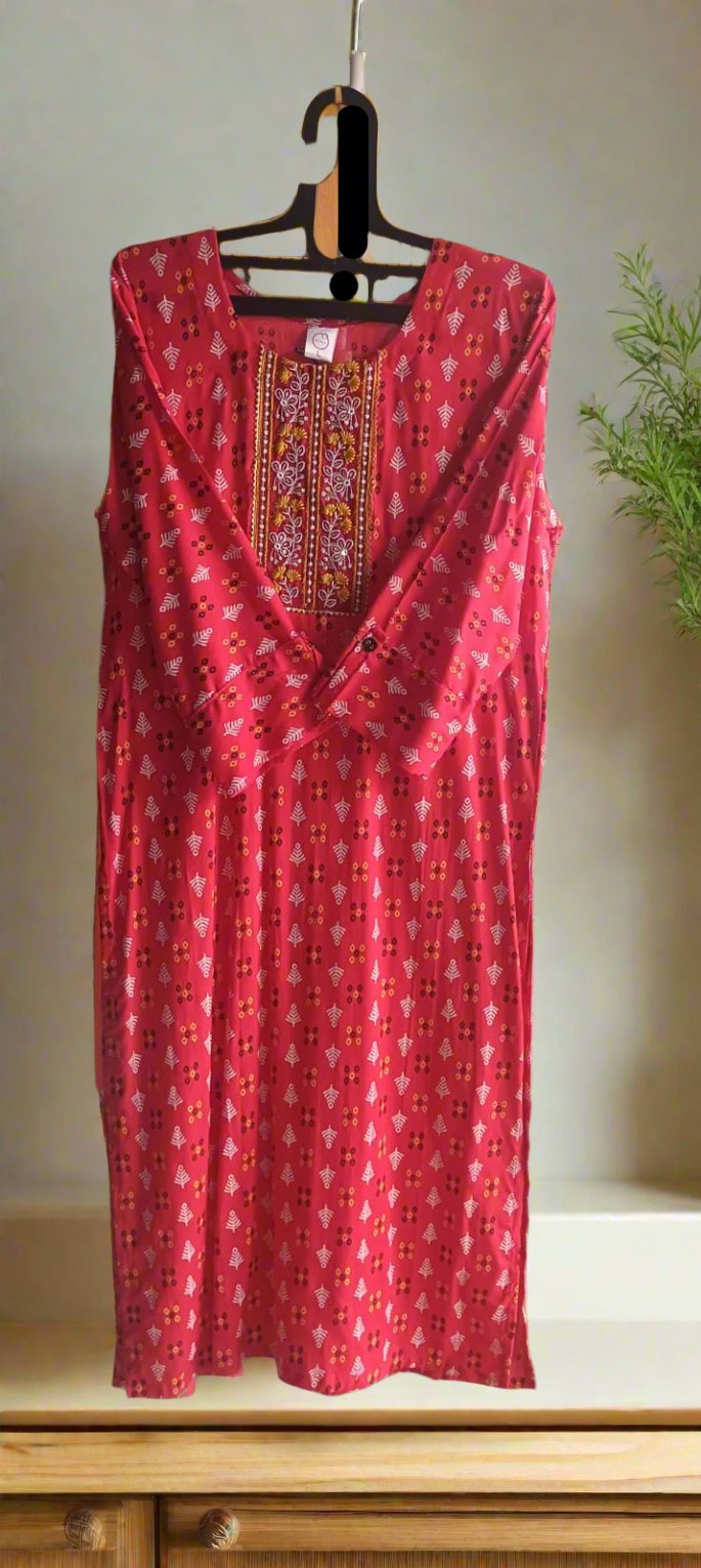 Straight-Cut Kurti - Tops