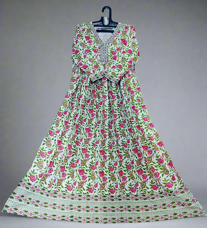 Floral Anarkali Long Gown 🌸
