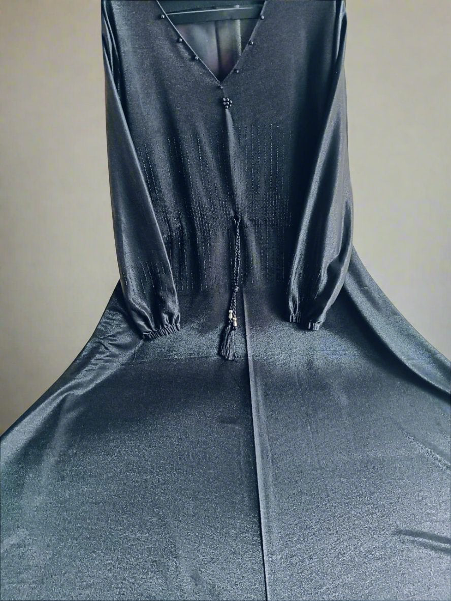 Black Hip Knot Burqa