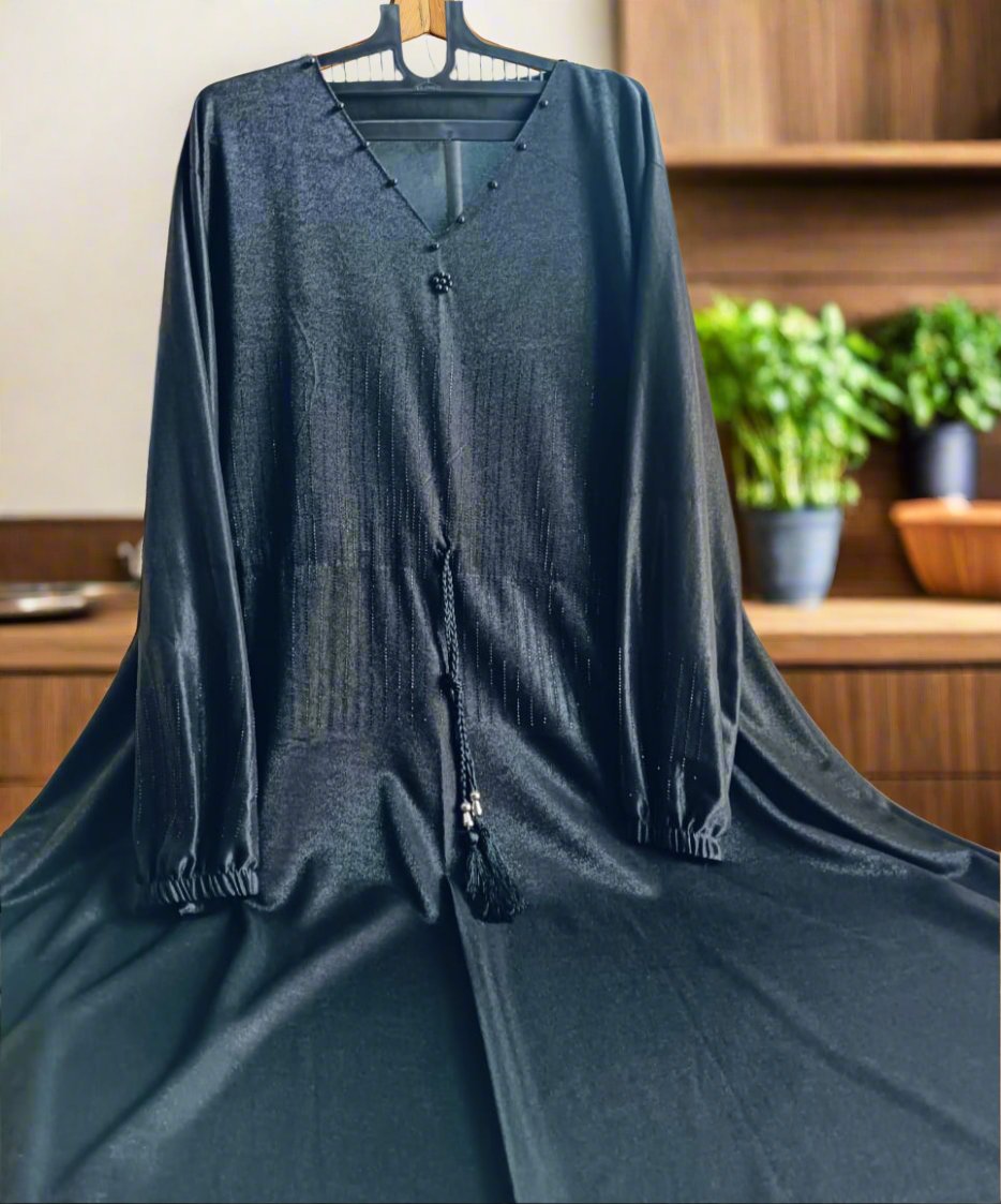 Black Hip Knot Burqa