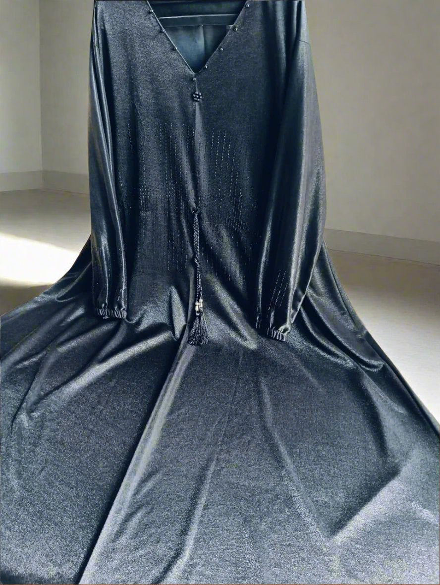 Black Hip Knot Burqa