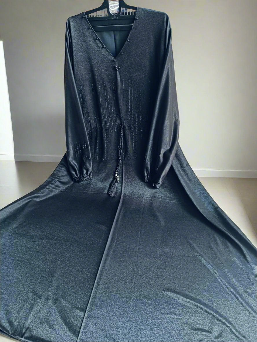 Black Hip Knot Burqa