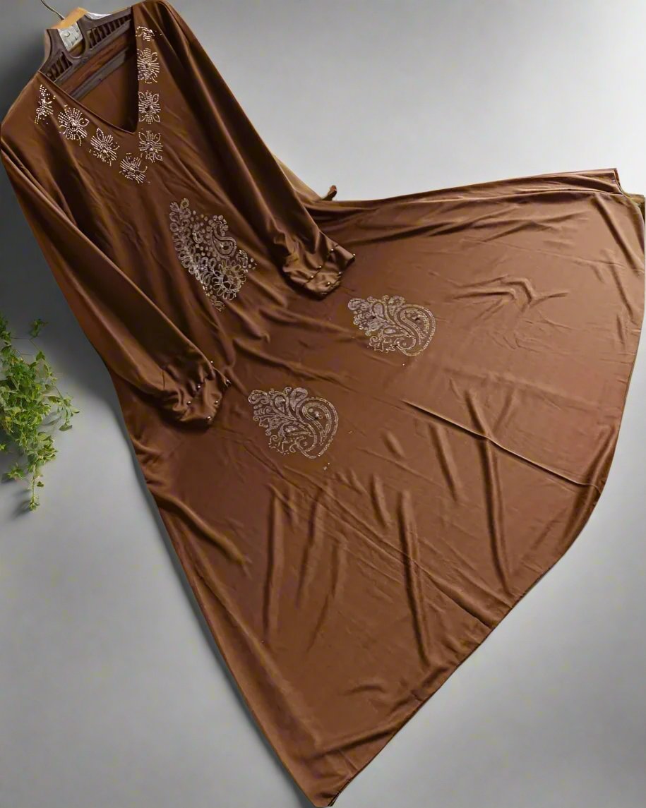 Chocolaty Brown Burqa-Abaya