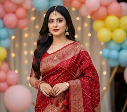 chinnon-saree-with-tassels-pallu